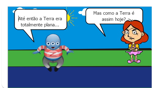 A história da Fu contando para outra Fu como a Terra se formou.