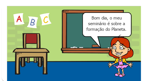 A história da Fu contando para outra Fu como a Terra se formou.