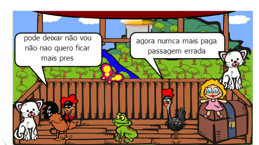 o galo e a borboleta
