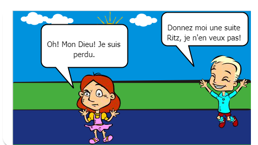 En français.