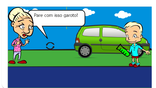 Luana e Jamilly sobre a poluição nos córregos