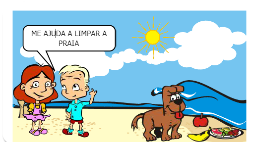 Juliany e Yasmim produzindo sobre preservação da água