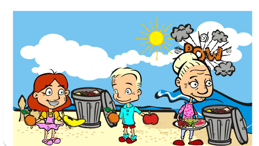 Juliany e Yasmim produzindo sobre preservação da água