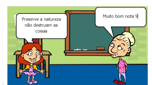 E assim cada um apresento a sua frase.