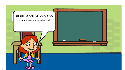 Ai ela explica como funciona o trabalho.
