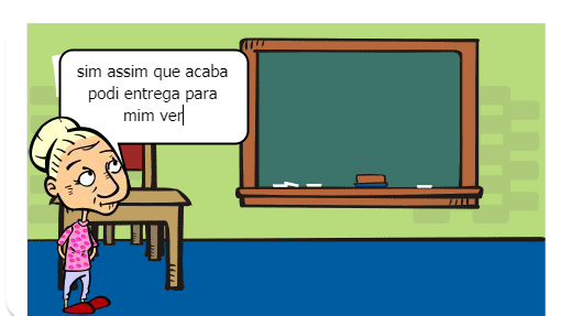 E ela disse também que era pra observar o lugar que cada um morava para ver se tinha algo errado.