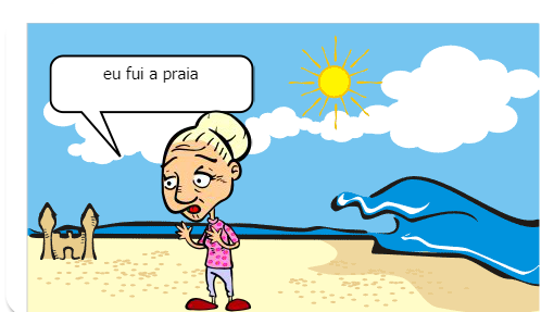 A minha historia fala sobre uma bruxa que foi passar as férias na praia e não parava de dar autógrafo 