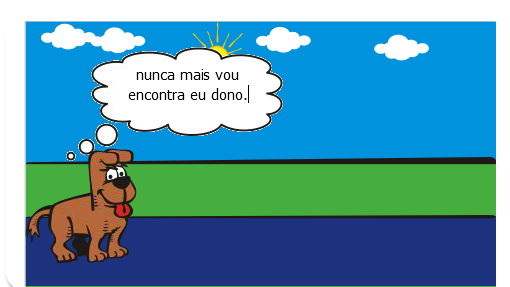 A minha historia e de um menino que encontra o cachorro perdido