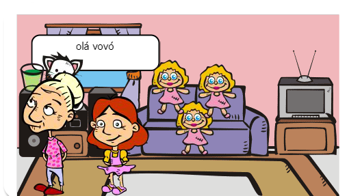 Aminha    estoria avia uma menina  ela costa muito de bricar