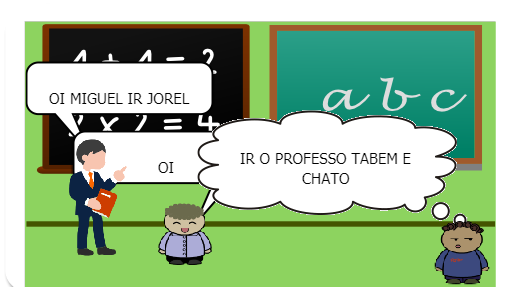 O MININO ELE NAO GOSTA DE I PARA ESCOLA I O IRMAO DELE GOSTA