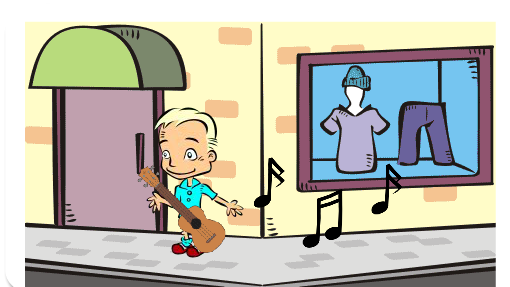 Em uma  cidadezinha bem pequena existia um menino que gostava muito de  cantar para os habitantes da cidade