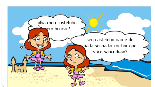 era um belo dia de sol e Julia extava querendo ir para a  praia e disse pra sua mãe: