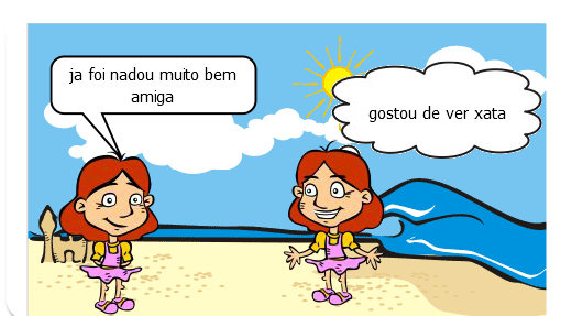 era um belo dia de sol e Julia extava querendo ir para a  praia e disse pra sua mãe: