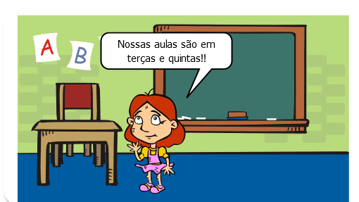 Aula de informática, sobre como cria gibis!