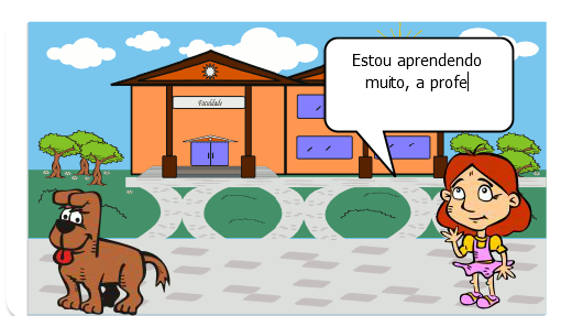 Aula de informática, sobre como cria gibis!