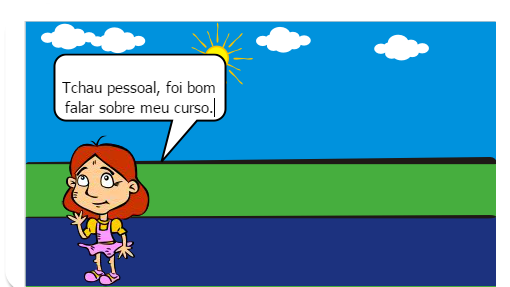 Atividade na aula de internet no curso de informática