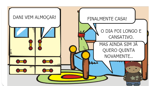 Quinta-feira é sempre dia de festa para Danilo, pois é o dia da sua matéria favorita!
Quer saber qual é?
Embarque na aventura de Danilo e seus amigos!