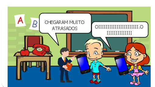 O GIBI CONTA A HISTORIA DA MINHA
 ESCOLA.