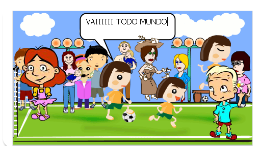 O GIBI CONTA A HISTORIA DA MINHA
 ESCOLA.