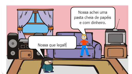 Lucas estava correndo com seu cachorro em uma praça, então encontrou uma pequena pasta no chão, com alguns papéis e uma considerável quantia de dinheiro, resolveu guardar e levar pra casa.