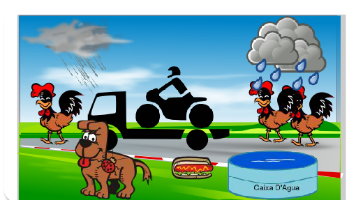 Fala sobre coisas de garotos. 