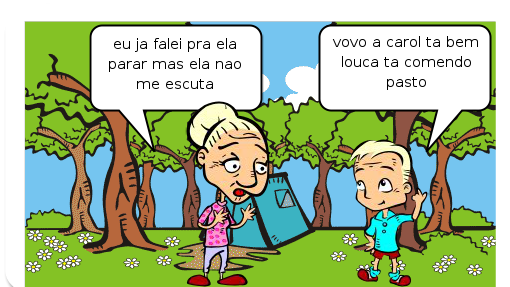 o meu gibi vai falar sobre uma menina louca