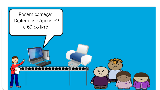 Chegamos para a aula de Ciências