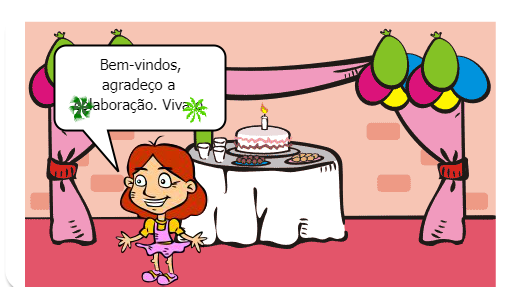 Na festa de aniversário de Camila os convidados trouxeram seus próprios pratos e copos. A ideia foi um sucesso e todos puderam repensar na colaboração para evitar os desperdícios no final da festança. 