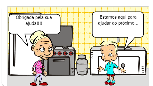 Um homem solidário ajuda uma menina necessitada.