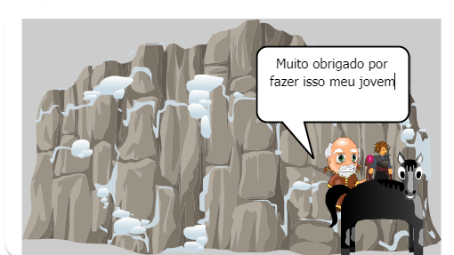 Cavaleiro com compaixão nos olhos