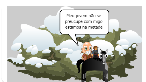 Cavaleiro com compaixão nos olhos