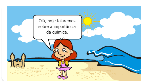 Neste gibi ilustrará a química inserida no nosso cotidiano.