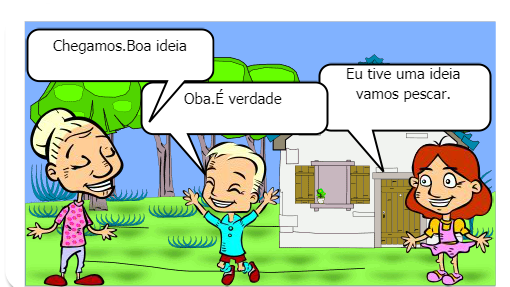 Bia e seu irmao Pedro estao animados para o dia de hoje porque eles vao conhecer a fazenda da avo deles