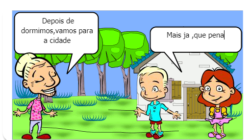 Bia e seu irmao Pedro estao animados para o dia de hoje porque eles vao conhecer a fazenda da avo deles