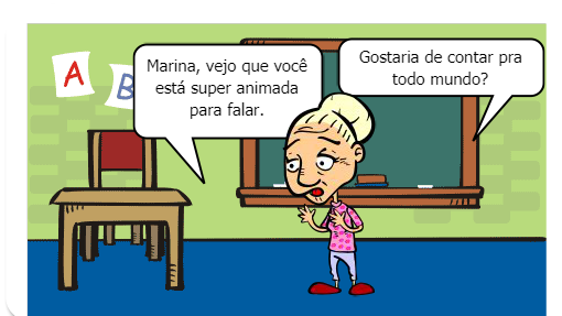 Marina é aluna do nono ano de uma escola no interior do Rio de Janeiro, que em uma conversa com seus amigos em sala  de aula dá uma grande ideia a sua professora de ciências. 