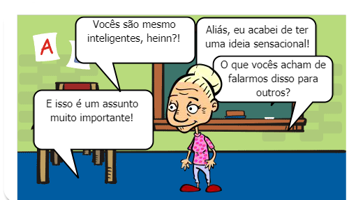 Marina é aluna do nono ano de uma escola no interior do Rio de Janeiro, que em uma conversa com seus amigos em sala  de aula dá uma grande ideia a sua professora de ciências. 