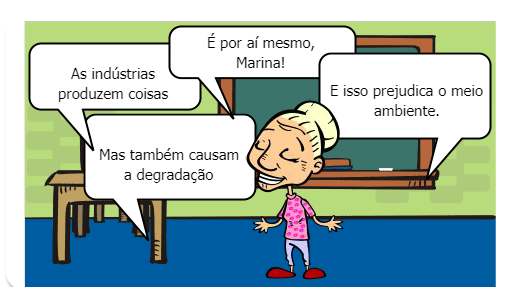 Marina é aluna do nono ano de uma escola no interior do Rio de Janeiro, que em uma conversa com seus amigos em sala  de aula dá uma grande ideia a sua professora de ciências. 