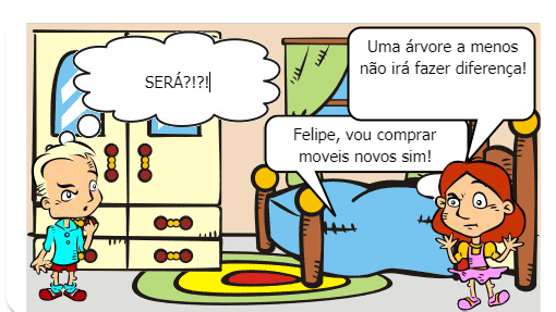 São em dias muito quentes que sentimos a falta de uma arvore.