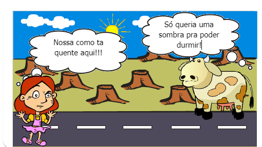 São em dias muito quentes que sentimos a falta de uma arvore.