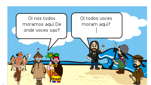 Depois da Espanha e Portugal se lançarem ao mar para explorar novas rotas para a Índia e se perderam e chegaram na América também acharam os índios. 