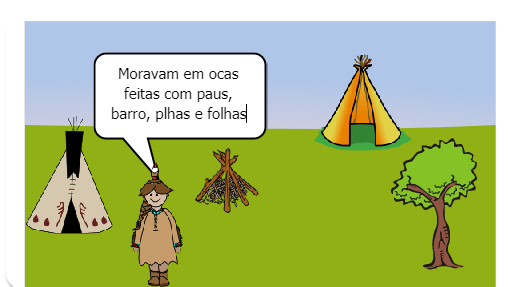 Dia 19 de abril Dia do Índio. Os índios foram os primeiros habitantes  do Brasil, viviam em tribos que hoje são muito raras. Alimentavam-se de caça, pesca e vegetais. Gostam de cantar e dançar. Costumam pintar  o corpo com tinta extraída das plantas que também usam como remédios.