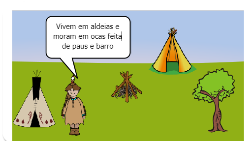 Dia 19 de abril Dia do Índio. Os índios foram os primeiros habitantes  do Brasil, viviam em tribos que hoje são muito raras. Alimentavam-se de caça, pesca e vegetais. Gostam de cantar e dançar. Costumam pintar  o corpo com tinta extraída das plantas que também usam como remédios.