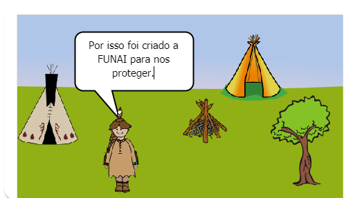 Dia 19 de abril Dia do Índio. Os índios foram os primeiros habitantes  do Brasil, viviam em tribos que hoje são muito raras. Alimentavam-se de caça, pesca e vegetais. Gostam de cantar e dançar. Costumam pintar  o corpo com tinta extraída das plantas que também usam como remédios.