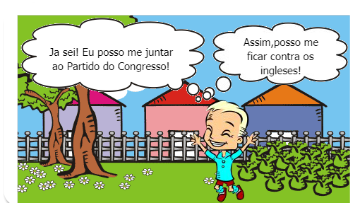 Essa e uma historia de um homem que nao apoiava os ingleses situados na India, e se rebelou de uma forma pacificia.