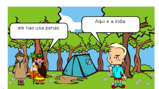 Os portugêses chegar no brasil achando que o brasil era a india