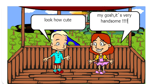 two peoples meet and approach each other  during a camp and become best friends