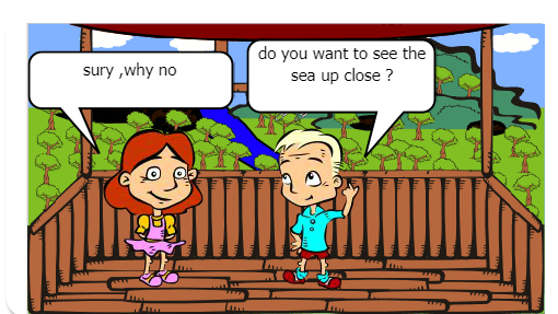 two peoples meet and approach each other  during a camp and become best friends