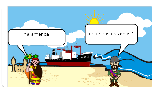 Em 1492 Cristóvão Colombo comandou uma expedição de navio rumo a índia tinha passado uns dia que eles estavam navegando e um tripulante.    