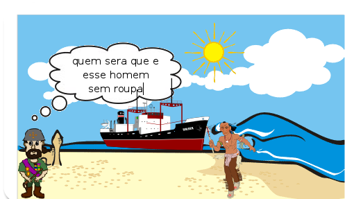 Em 1492 Cristóvão Colombo comandou uma expedição de navio rumo a índia tinha passado uns dia que eles estavam navegando e um tripulante.    