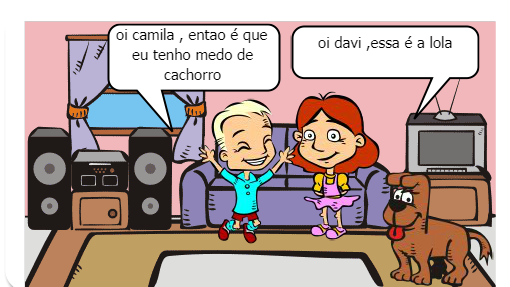 lara thiel trabalho em HQ sobre etica : cuide dos animais <br />
